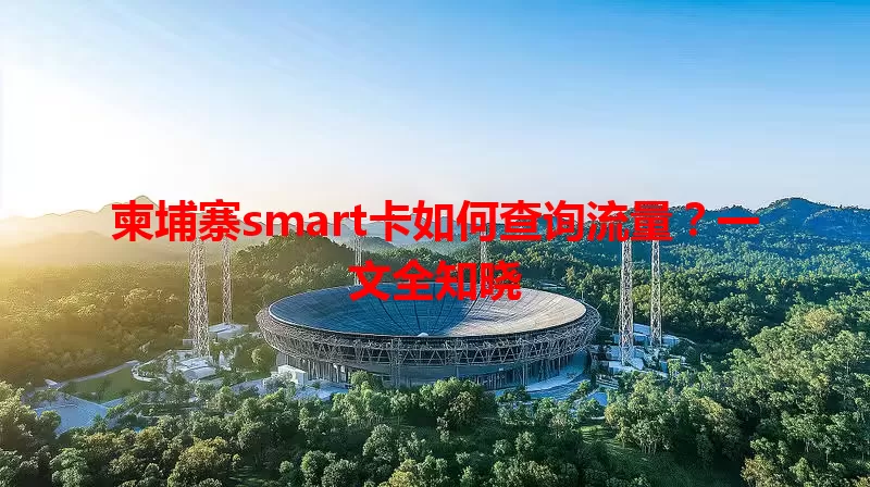 柬埔寨smart卡如何查询流量?一文全知晓