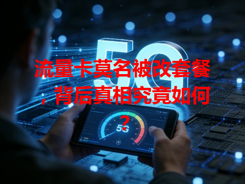 流量卡莫名被改套餐，背后真相究竟如何？