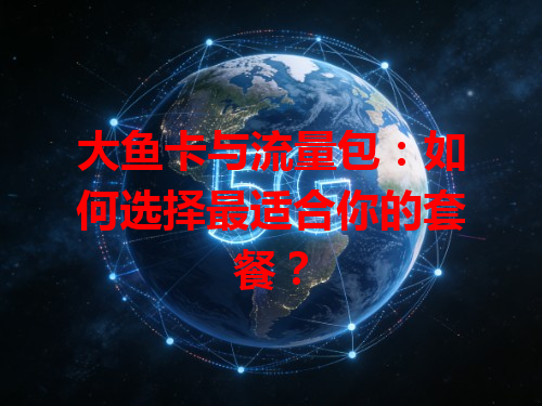 大鱼卡与流量包：如何选择最适合你的套餐？