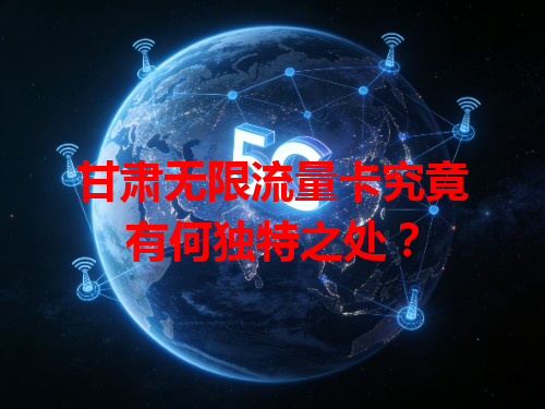 甘肃无限流量卡究竟有何独特之处？