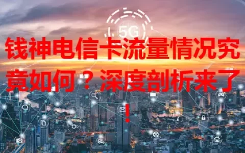 钱神电信卡流量情况究竟如何？深度剖析来了！