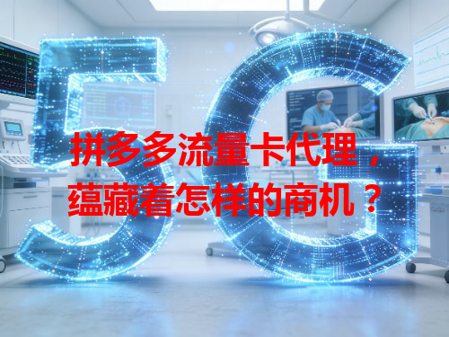 拼多多流量卡代理，蕴藏着怎样的商机？