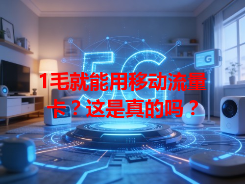 1毛就能用移动流量卡？这是真的吗？
