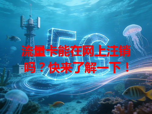 流量卡能在网上注销吗？快来了解一下！