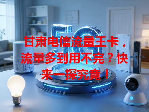 甘肃电信流量王卡，流量多到用不完？快来一探究竟！