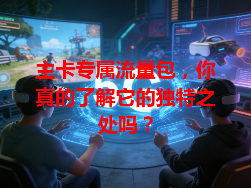 主卡专属流量包，你真的了解它的独特之处吗？