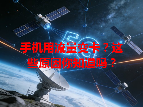 手机用流量变卡？这些原因你知道吗？