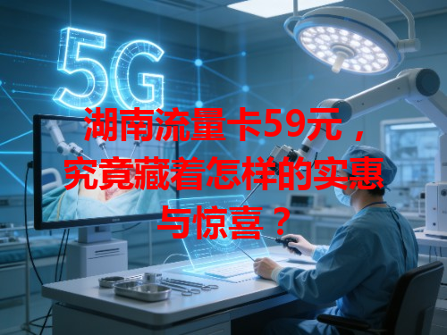 湖南流量卡59元，究竟藏着怎样的实惠与惊喜？