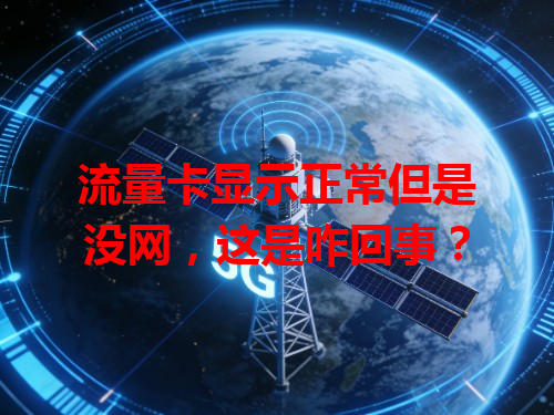 流量卡显示正常但是没网，这是咋回事？