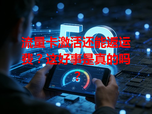 流量卡激活还能返运费？这好事是真的吗？