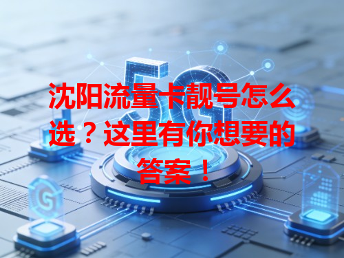 沈阳流量卡靓号怎么选？这里有你想要的答案！