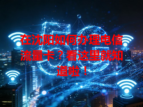 在沈阳如何办理电信流量卡？看这里就知道啦！
