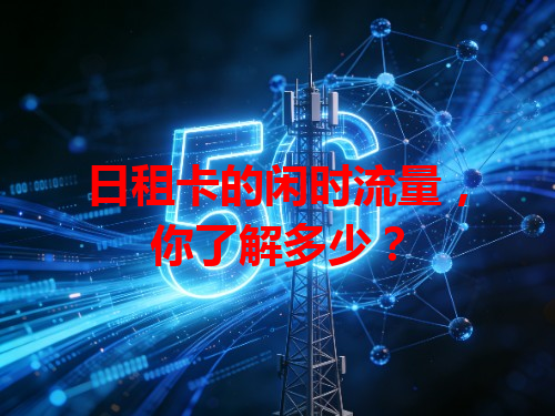 日租卡的闲时流量，你了解多少？