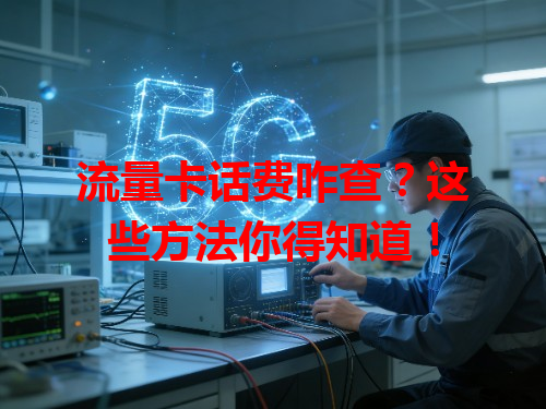 流量卡话费咋查？这些方法你得知道！