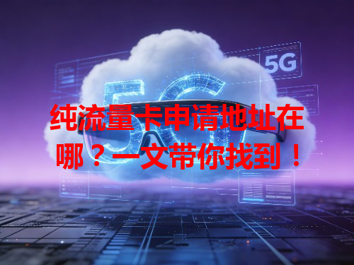 纯流量卡申请地址在哪？一文带你找到！