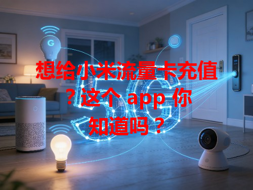 想给小米流量卡充值？这个 app 你知道吗？