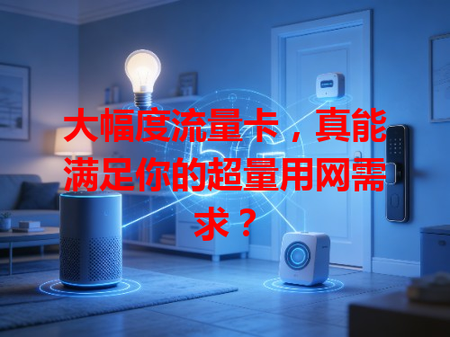 大幅度流量卡，真能满足你的超量用网需求？