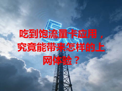 吃到饱流量卡应用，究竟能带来怎样的上网体验？