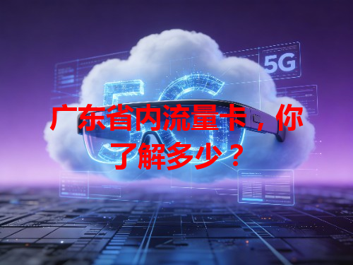 广东省内流量卡，你了解多少？