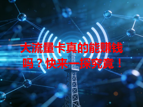 大流量卡真的能赚钱吗？快来一探究竟！