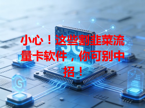 小心！这些割韭菜流量卡软件，你可别中招！