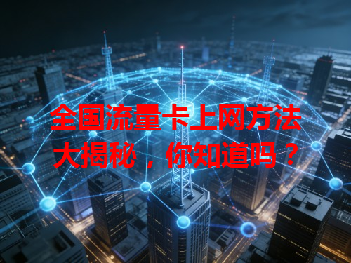 全国流量卡上网方法大揭秘，你知道吗？