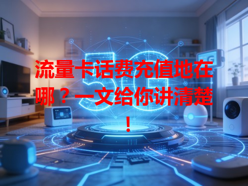流量卡话费充值地在哪？一文给你讲清楚！