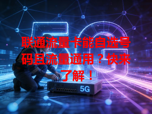 联通流量卡能自选号码且流量通用？快来了解！
