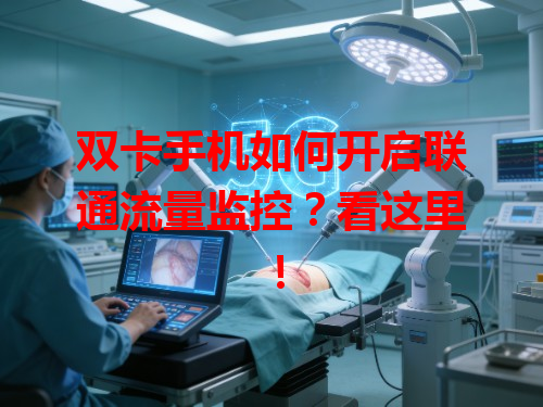 双卡手机如何开启联通流量监控？看这里！