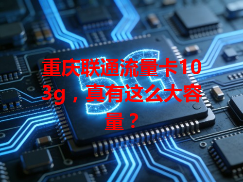 重庆联通流量卡103g，真有这么大容量？