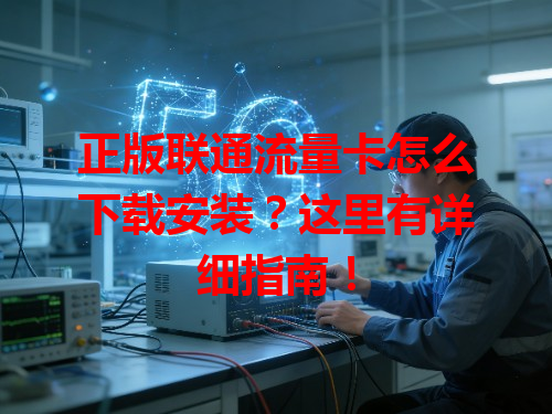 正版联通流量卡怎么下载安装？这里有详细指南！