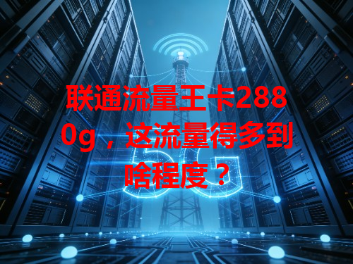 联通流量王卡2880g，这流量得多到啥程度？