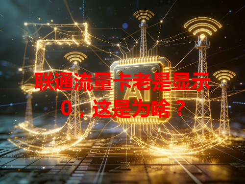 联通流量卡老是显示0，这是为啥？
