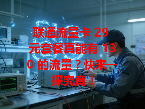 联通流量卡 29 元套餐真能有 130 的流量？快来一探究竟！