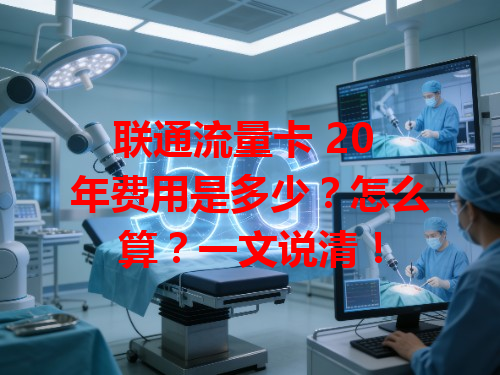 联通流量卡 20 年费用是多少？怎么算？一文说清！