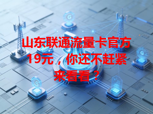 山东联通流量卡官方19元，你还不赶紧来看看？