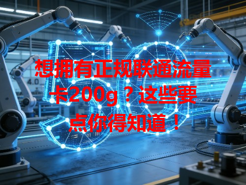 想拥有正规联通流量卡200g？这些要点你得知道！