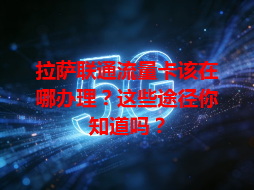 拉萨联通流量卡该在哪办理？这些途径你知道吗？