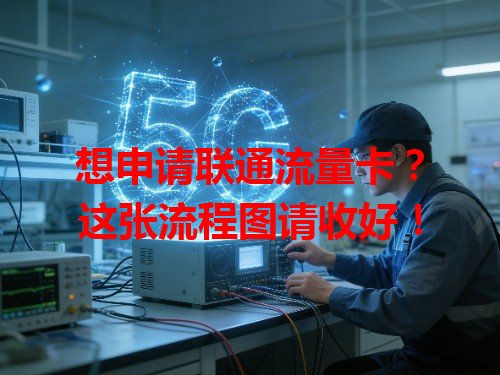 想申请联通流量卡？这张流程图请收好！