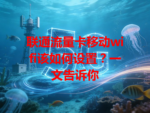 联通流量卡移动wifi该如何设置？一文告诉你