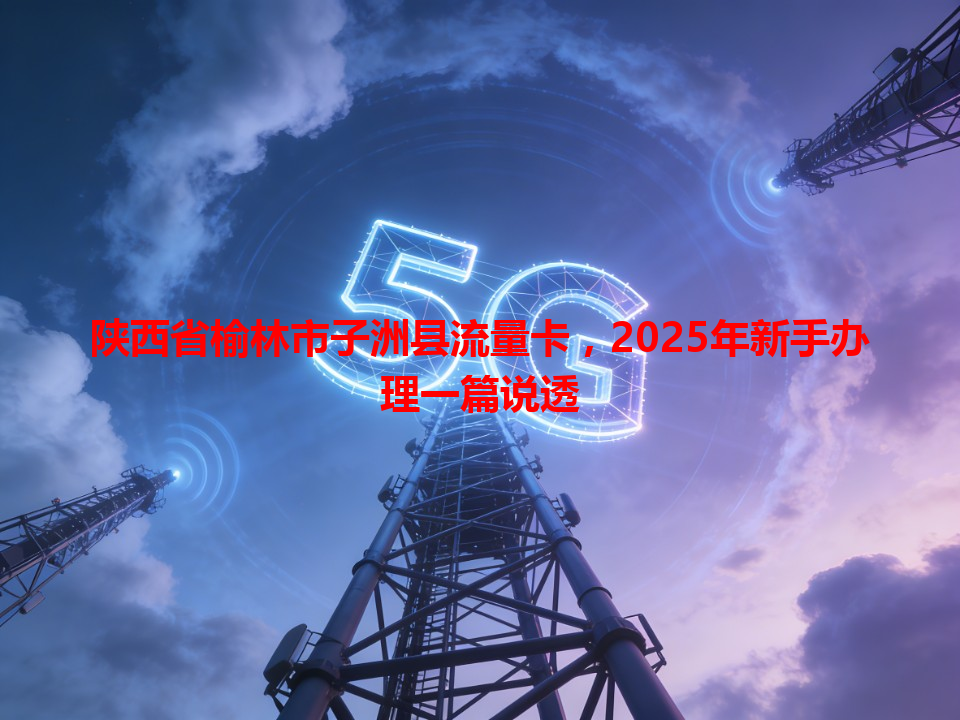 陕西省榆林市子洲县流量卡，2025年新手办理一篇说透