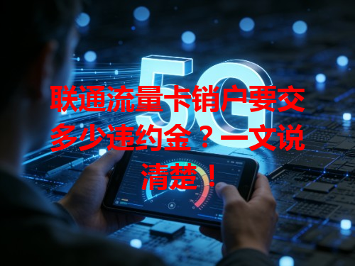 联通流量卡销户要交多少违约金？一文说清楚！