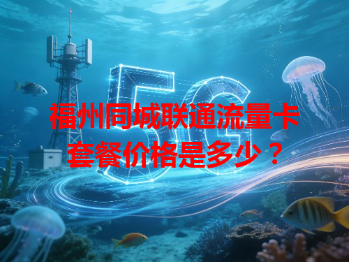 福州同城联通流量卡套餐价格是多少？