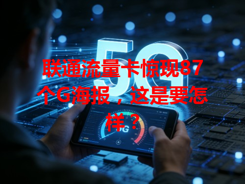 联通流量卡惊现87个G海报，这是要怎样？