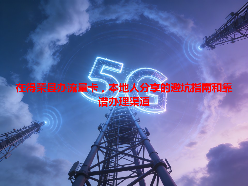 在得荣县办流量卡，本地人分享的避坑指南和靠谱办理渠道