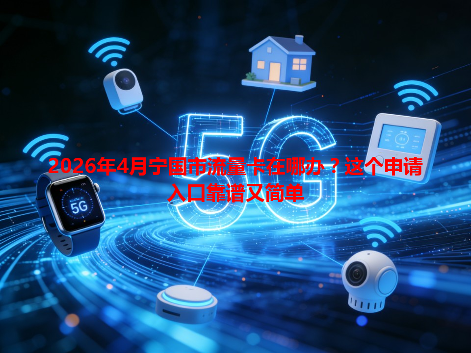 2026年4月宁国市流量卡在哪办？这个申请入口靠谱又简单