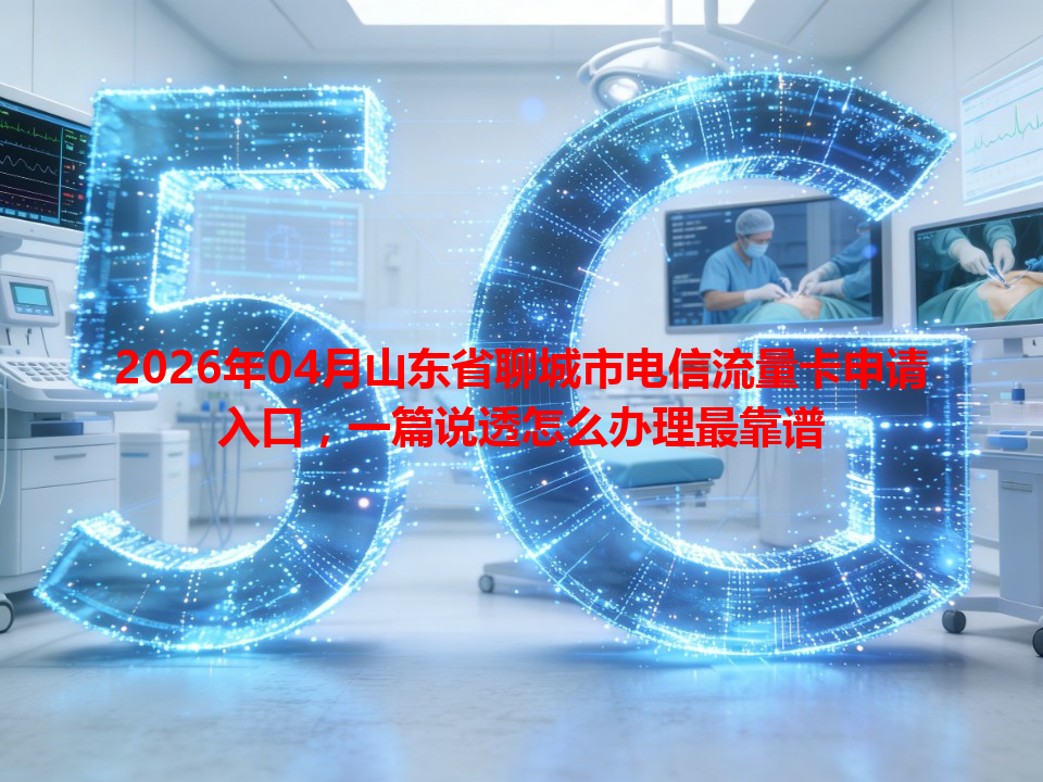 2026年04月山东省聊城市电信流量卡申请入口，一篇说透怎么办理最靠谱