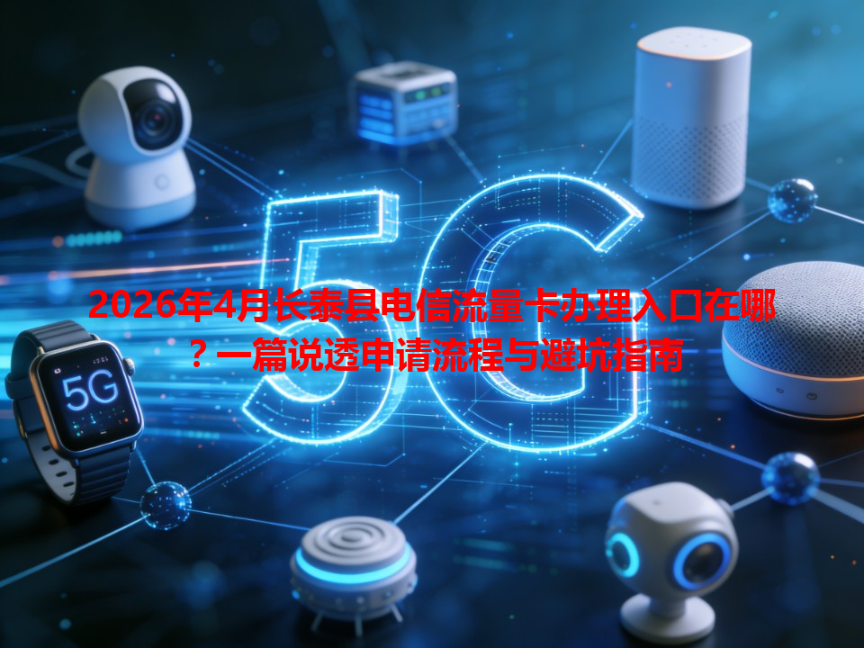 2026年4月长泰县电信流量卡办理入口在哪？一篇说透申请流程与避坑指南
