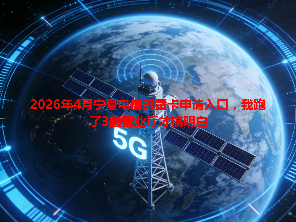 2026年4月宁夏电信流量卡申请入口，我跑了3趟营业厅才搞明白