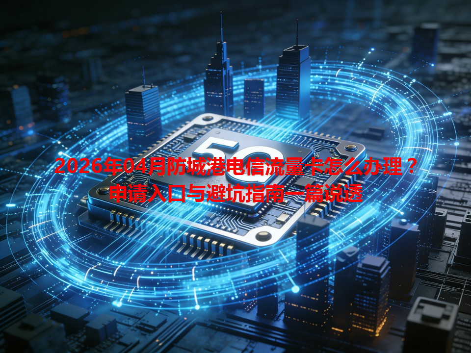 2026年04月防城港电信流量卡怎么办理？申请入口与避坑指南一篇说透